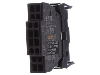 Front view Eaton AUX1NO+1NC-BOX012 Auxiliary contact block 1 NO/1 NC 
