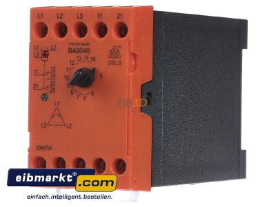 Front view Dold&Shne BA9040.12/001 400V Phase monitoring relay 320...440V
