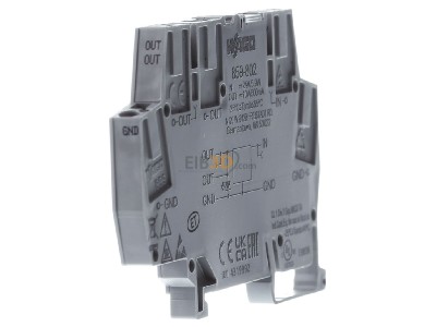 View on the left WAGO 859-802 DC-power supply 
