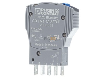Front view Phoenix CB TM1 4A SFB P Fuse terminal block 12,3mm 
