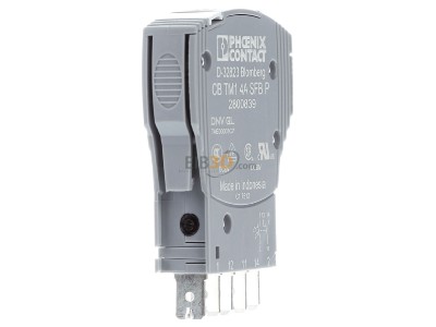 View on the left Phoenix CB TM1 4A SFB P Fuse terminal block 12,3mm 
