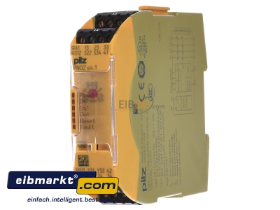 Front view Pilz PNOZ s4.1#750154 Safety relay 48...240V AC/DC - PNOZ s4.1750154
