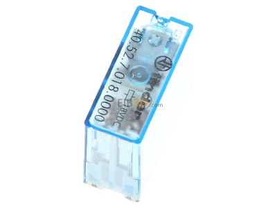 View top right Finder 40.52.7.018.0000 Switching relay DC 18V 8A 
