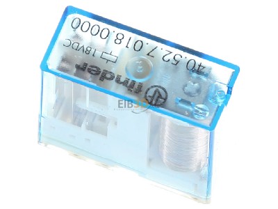 Top rear view Finder 40.52.7.018.0000 Switching relay DC 18V 8A 
