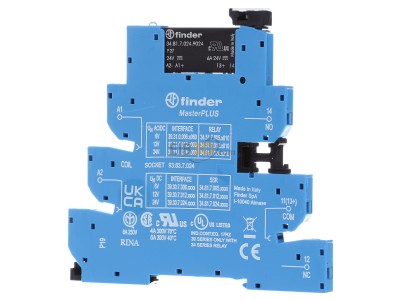 Frontansicht Finder 39.30.7.024.9024 SSR-Koppelrelais MasterPLUS 