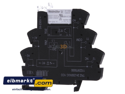 Front view Weidmller TRZ 24-230VUC 1CO Switching relay AC 24...230V
