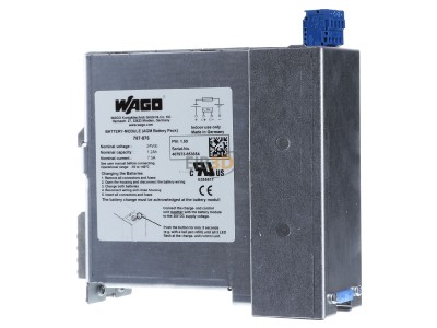 View on the left WAGO 787-876 Rechargeable battery 1200mAh 24V 
