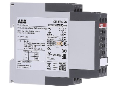 View on the left ABB CM-ESS.2S 24-240V Voltage monitoring relay 3...600V AC/DC 
