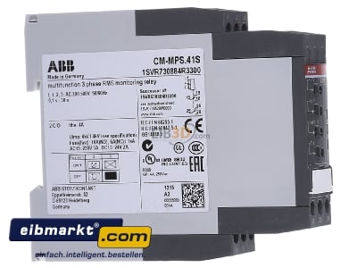 View on the left ABB Stotz S&J CM-MPS.41S Phase monitoring relay - 
