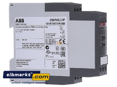 View on the left ABB Stotz S&J CM-PAS.31P Phase monitoring relay
