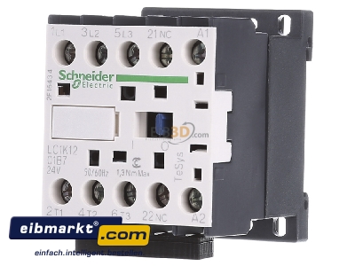 Frontansicht Schneider Electric LC1K1201B7 Leistungsschtz 3p,1,5.5kW/400V/AC3 