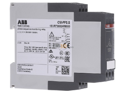 View on the left ABB CM-PFS.S Phase monitoring relay 200...500V 
