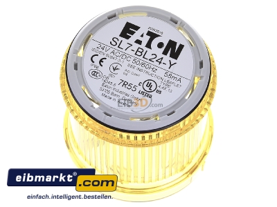 Ansicht oben vorne Eaton (Moeller) 171388 Blinklicht-LED gelb, 24V SL7-BL24-Y