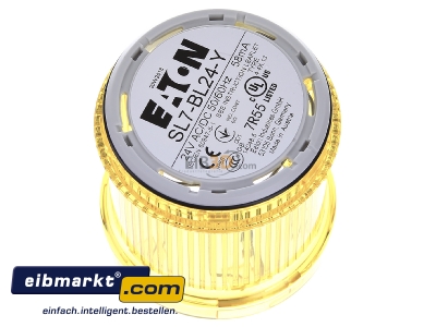 Ansicht oben links Eaton (Moeller) 171388 Blinklicht-LED gelb, 24V SL7-BL24-Y
