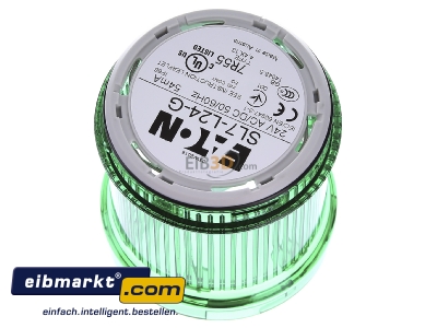 Top rear view Eaton (Moeller) SL7-L24-G Continuous light module 24VAC 24VDC
