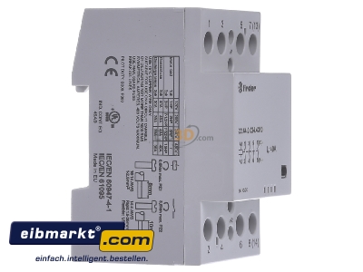 Ansicht links Finder 22.44.0.024.4310 Schtz fr Reiheneinbau 4S, 40A 
