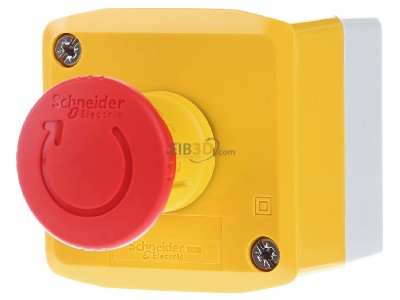 Front view Schneider Electric XALK178 Emergency stop complete IP66 
