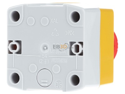Back view Schneider Electric XALK178 Emergency stop complete IP66 
