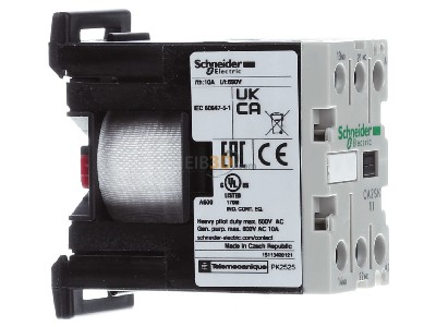 Ansicht links Schneider Electric CA2SK11E7 Hilfssch�tz 1S, 1�, 48V 