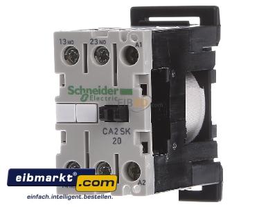 Front view Schneider Electric CA2SK20E7 Auxiliary relay 48VAC 0NC/ 2 NO
