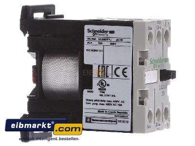 View on the left Schneider Electric CA2SK20E7 Auxiliary relay 48VAC 0NC/ 2 NO
