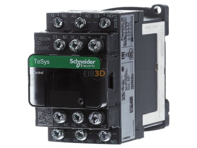 Frontansicht Schneider Electric CAD326GD Hilfssch�tz 3S, 2�, 125V DC 