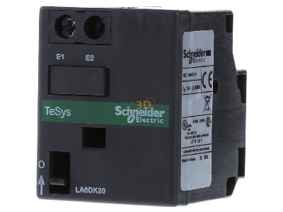 Frontansicht Schneider Electric LA6DK20B Verklinkungsblock 24V AC/DC 