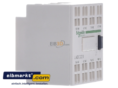 Ansicht links Schneider Electric LADC223 Hilfsschalterblock 2S, 2 
