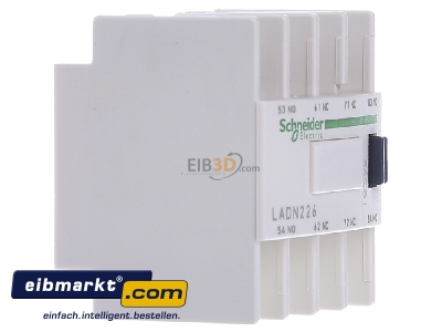 Ansicht links Schneider Electric LADN226 Hilfsschalterblock 2S, 2 