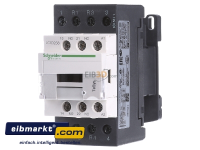 Frontansicht Schneider Electric LC1D258E7 Leistungsschtz 2S, 2 