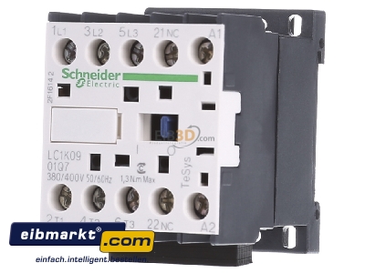 Frontansicht Schneider Electric LC1K0901Q7 Leistungsschtz 3-polig, 1 