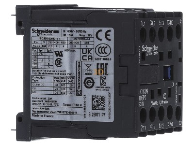 Ansicht links Schneider Electric LC1K09105P7 Leistungssch�tz 3-polig, 1S 