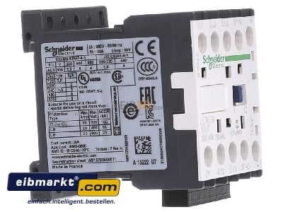 Ansicht links Schneider Electric LC1K0910U7 Leistungsschtz 3-polig, 1S 