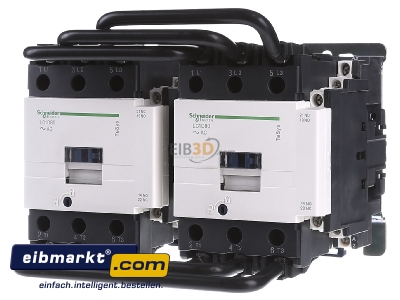 Frontansicht Schneider Electric LC2D80E7 Wendeschtzkombination 37kW/400V/AC3 