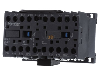 Front view Schneider Electric LP2K1201BD3 Reversing combination 5,5kW 24VDC 
