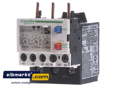 Front view Schneider Electric LR97D015M7 Electronic overload relay 0,3...1,5A 

