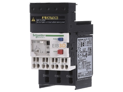 Frontansicht Schneider Electric LRD083 Motorschutzrelais 1S, 1 