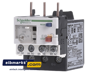 Frontansicht Schneider Electric LRD166 Motorschutzrelais 1S, 1 