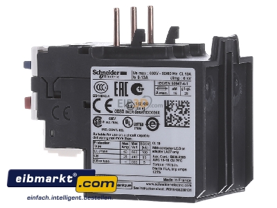View on the right Schneider Electric LRD166 Thermal overload relay 9...13A - 
