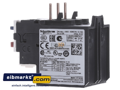 Ansicht rechts Schneider Electric LRD166 Motorschutzrelais 1S, 1 