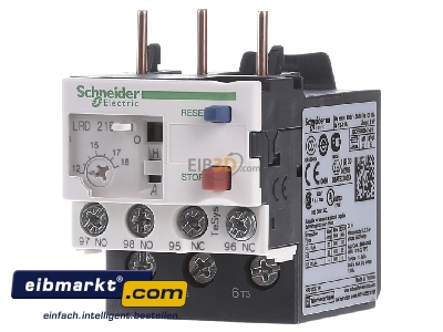 Front view Schneider Electric LRD216 Thermal overload relay 12...18A
