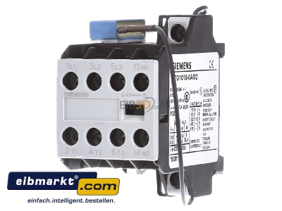 Frontansicht Siemens Indus.Sector 3TG1010-0AM2 Schtz 4KW/400V 4S 230VAC 