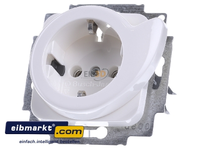 Front view Busch-Jaeger 20 EUCDR-214 Socket outlet white

