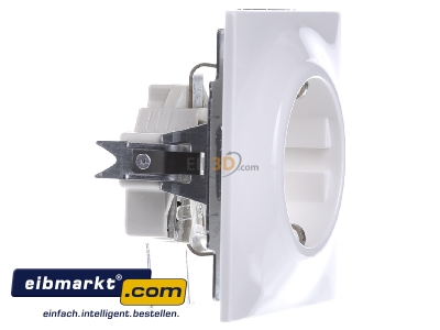 View on the left Busch-Jaeger 20 EUC-74 Socket outlet protective contact white
