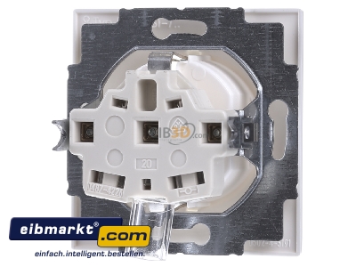 Back view Busch-Jaeger 20 EUC-74 Socket outlet protective contact white
