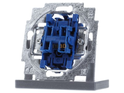 Front view Busch Jaeger 2000/4 US 1-pole switch for roller shutter blue 
