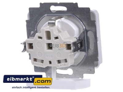 Back view Busch-Jaeger 20 EUC-24G Socket outlet protective contact white

