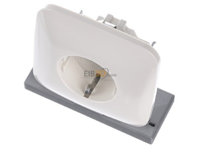 View up front Busch Jaeger 20 EUJ-212 Socket outlet (receptacle) 
