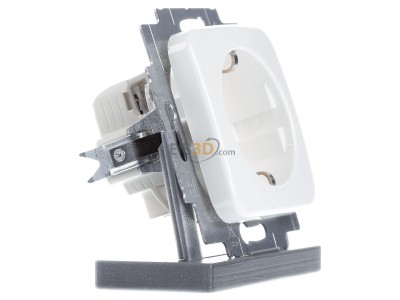 View on the left Busch Jaeger 20 EUC-214 Socket insert alpine white with plug connection, 
