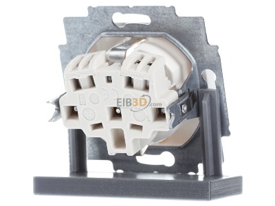 Back view Busch Jaeger 20 EUC-214 Socket insert alpine white with plug connection, 

